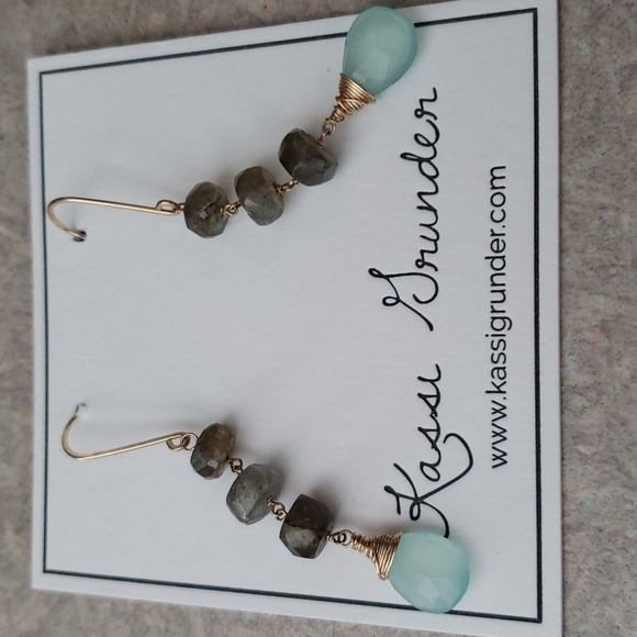Jewelry - Chalcedony and Labradorite Kassi Grunder earrings